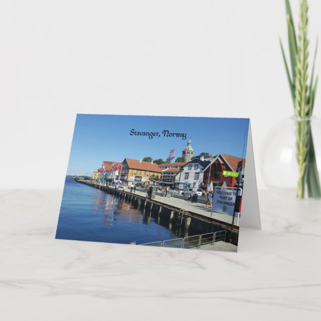 Stavanger, Norge Kort (Framsida)