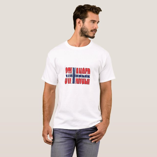 Stavanger norge t shirt (Hel framsida)