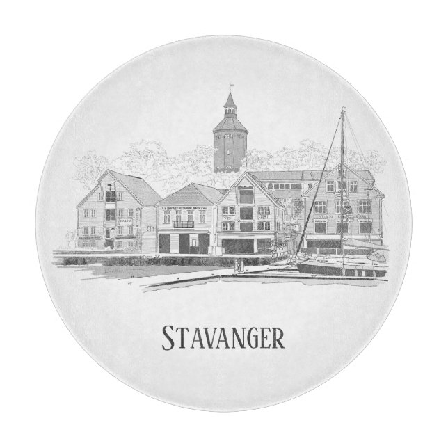 Stavanger Norge Vacker Gatu Bild (Framsidan)