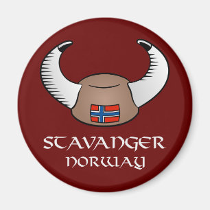 Stavanger norgeViking hatt Magnet