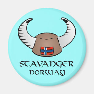 Stavanger norgeViking hatt Magnet