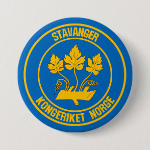 Stavanger Round Emblem Knapp