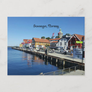 Stavanger, vykort för Norge