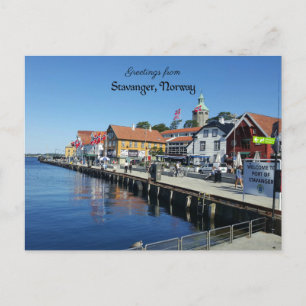 Stavanger, vykort för Norge