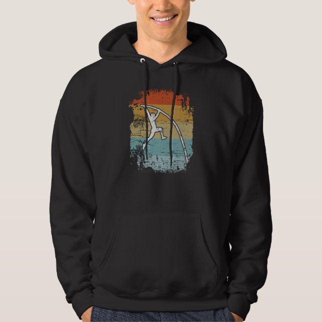 Stavhopp Retro Stavhoppning Hoodie (Framsida)