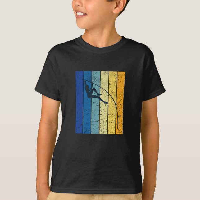 Stavhopp Retro T Shirt (Framsida)