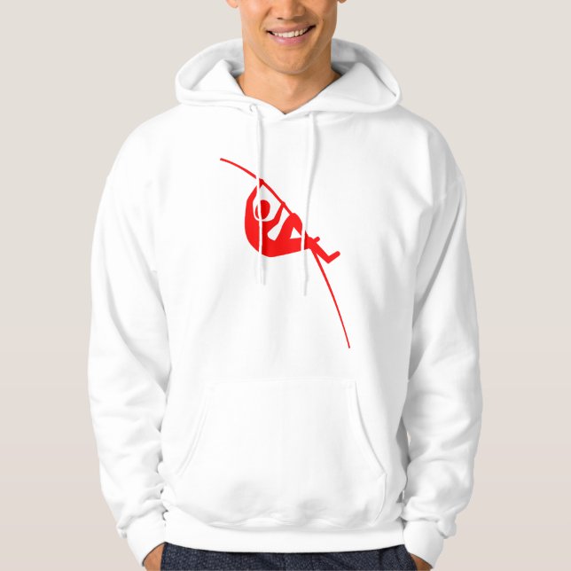 Stavhopp - Röd Hoodie (Framsida)