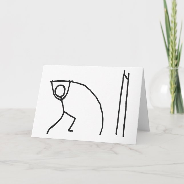 Stavhopparstickman Kort (Framsida)