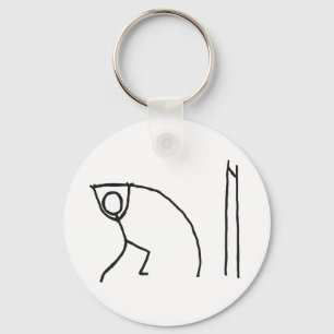 Stavhopparstickman Nyckelring