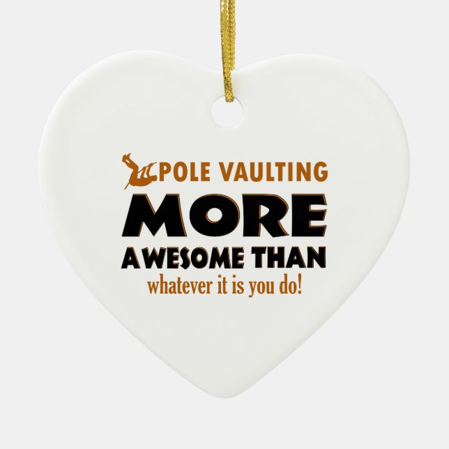 Stavhoppdesigner Julgransprydnad Keramik (Framsidan)