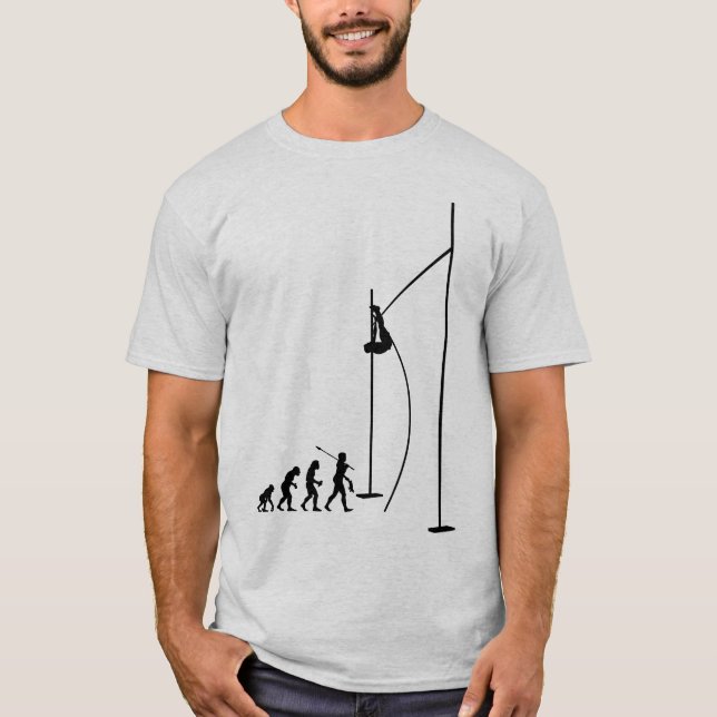 Stavhoppidrottsman Tee Shirt (Framsida)