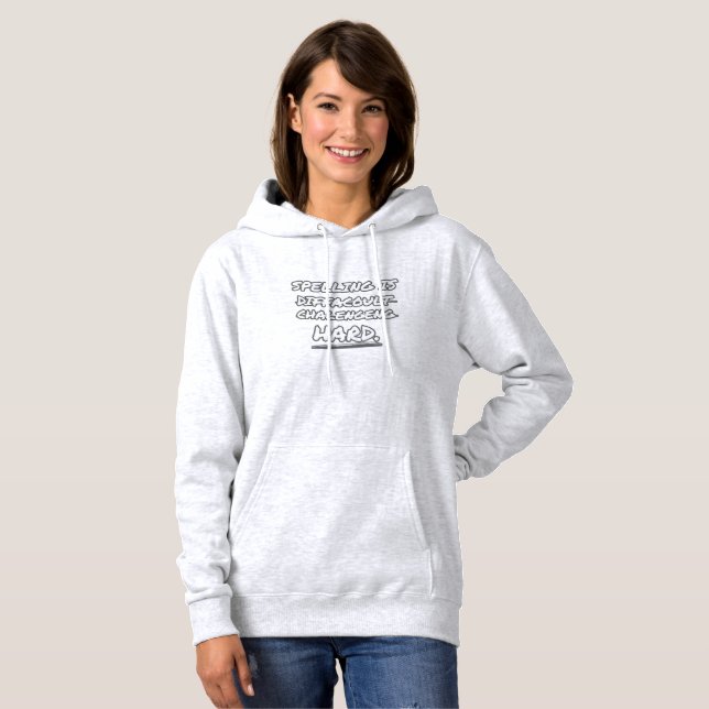 Stavning är svårt t shirt (Hel framsida)