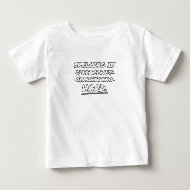 Stavning är svårt t shirt (Framsida)