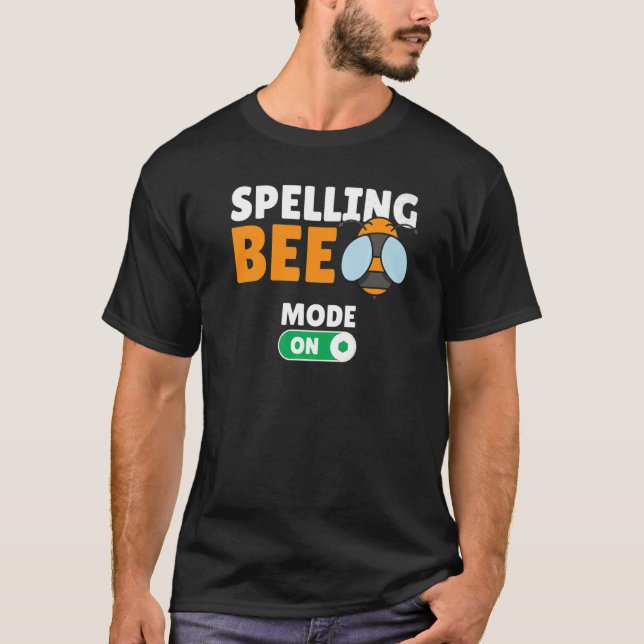 Stavning Bee-spel tävlande stavning B T Shirt (Framsida)