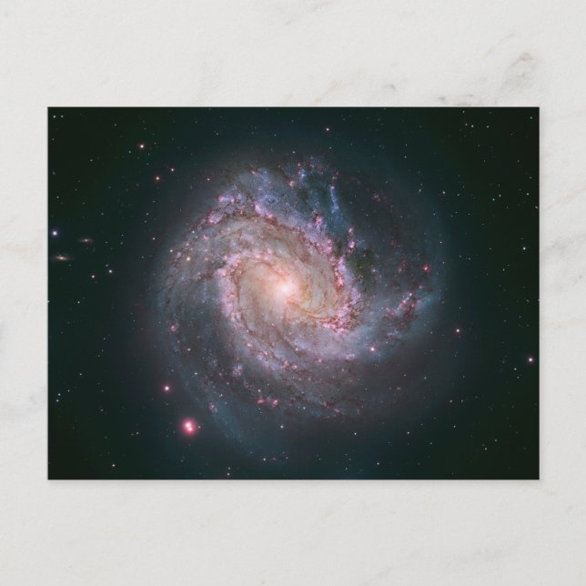 Stavspiralgalaxen Messier 83. 2 Vykort (Framsida)