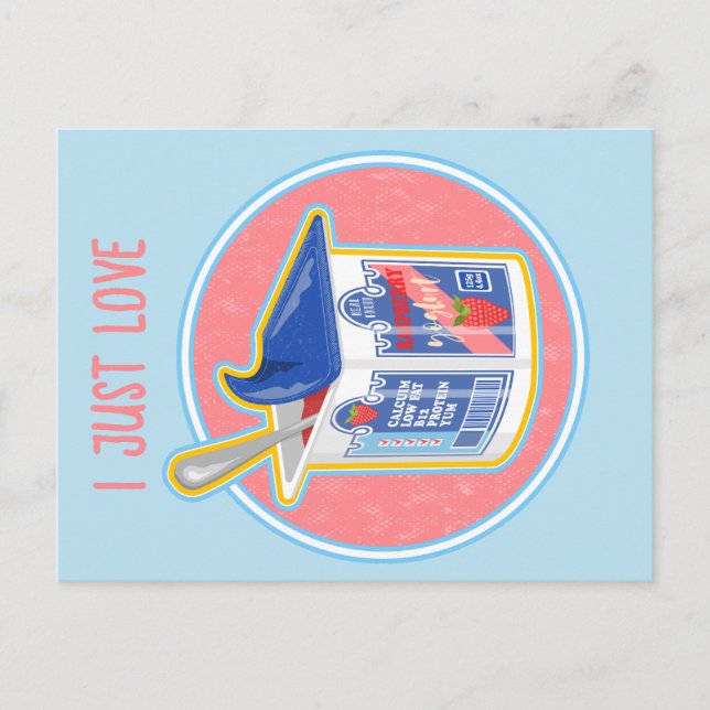 Stawberryyoghurt Vykort (Framsida)