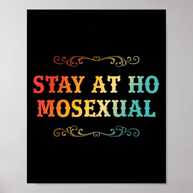 Stay At Ho Moual Funny Design  Poster (Framsidan)