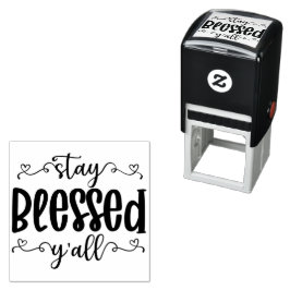 Stay Blessed Y'all - Thanksgiving  Självfärgande Stämpel