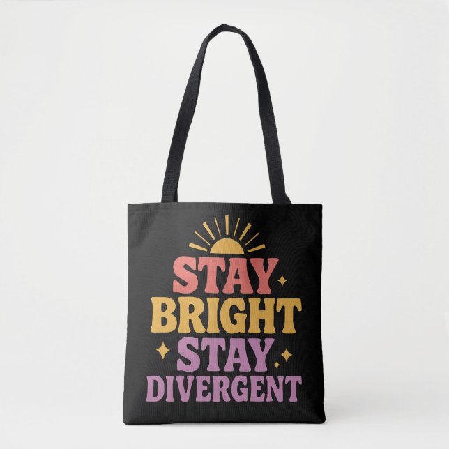 Stay Bright, Stay Divergent Tygkasse (Framsida)