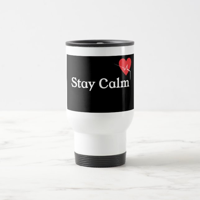 Stay Calm Coffee Mug & Travel Mug – Funny & Relaxe Resemugg (Center)