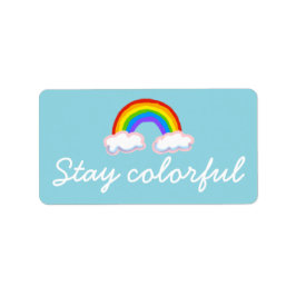 Stay colorful adressetikett