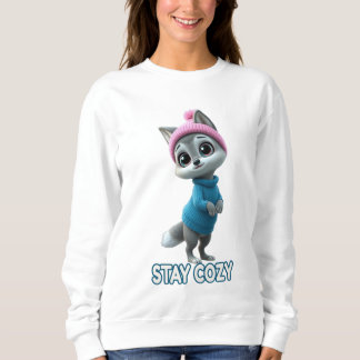 Stay Cozy Cute Winter Fox adorable Cold Weather An T Shirt