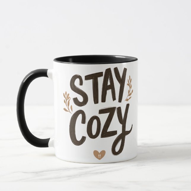 Stay Cozy-Mugg | Hygge-Livsstil Tröstgåva Mugg (Vänster)
