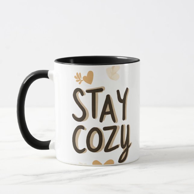 Stay Cozy-Mugg | Hygge-Livsstil Tröstgåva Mugg (Vänster)