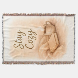  Stay cozy Throw Blanket Filt