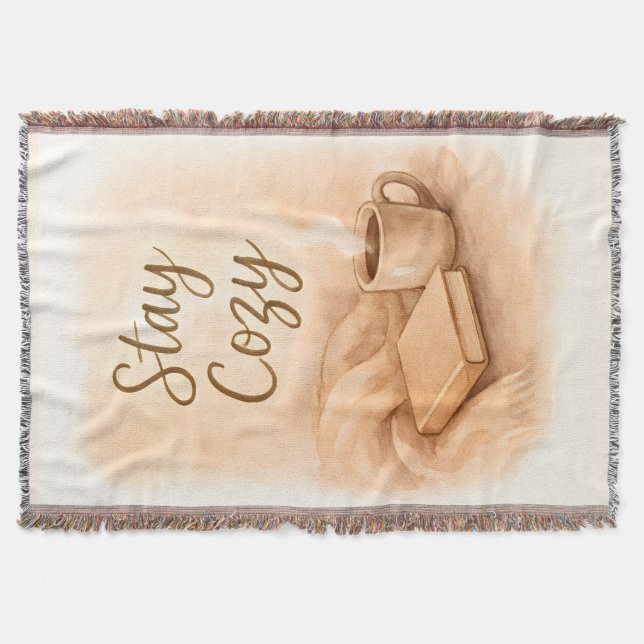  Stay cozy Throw Blanket Filt (Framsidan)