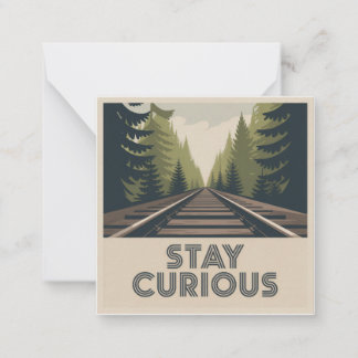 Stay Curious Anteckningskort