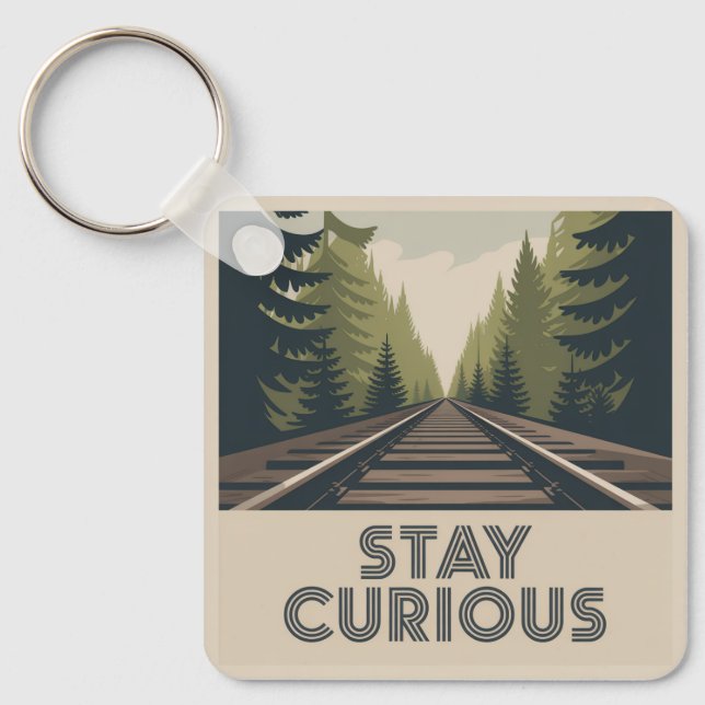 Stay Curious Nyckelring (Framsida)
