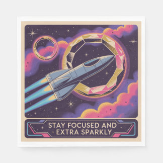 Stay Focused And Extra Sparkly Pappersservett