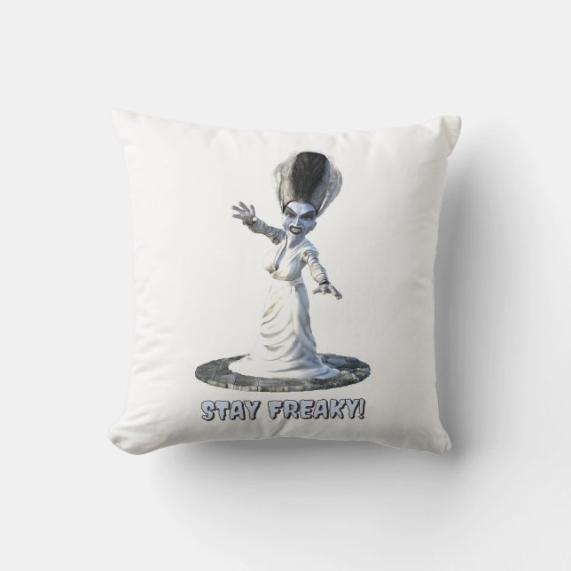 Stay Freaky! Bride of Frankenstein Kudde (Framsida)