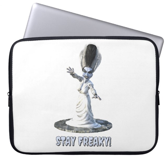 Stay Freaky! Bride of Frankenstein Laptop Fodral (Framsidan)