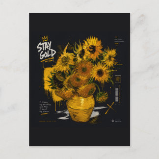 Stay Gold Sunflowers | Van Gogh Vykort