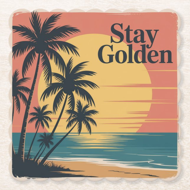Stay Golden Underlägg Papper (Framsida)
