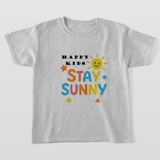 Stay HAPPY KIDS T shirt (Laydown)