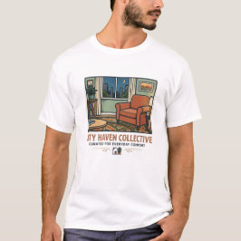 Stay Home Club - Mysiga vardagsrums T-shirt - Katt