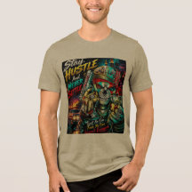 Stay Hustle Never Settle Skalle Street Art T-Shirt