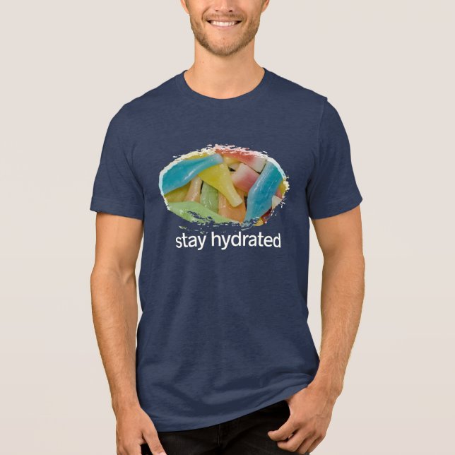 Stay Hydrated with Wax Syrup Bottles T Shirt (Framsida)