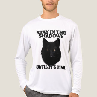 Stay In The Shadows Wolf Nature Design Men's T-Shi T Shirt