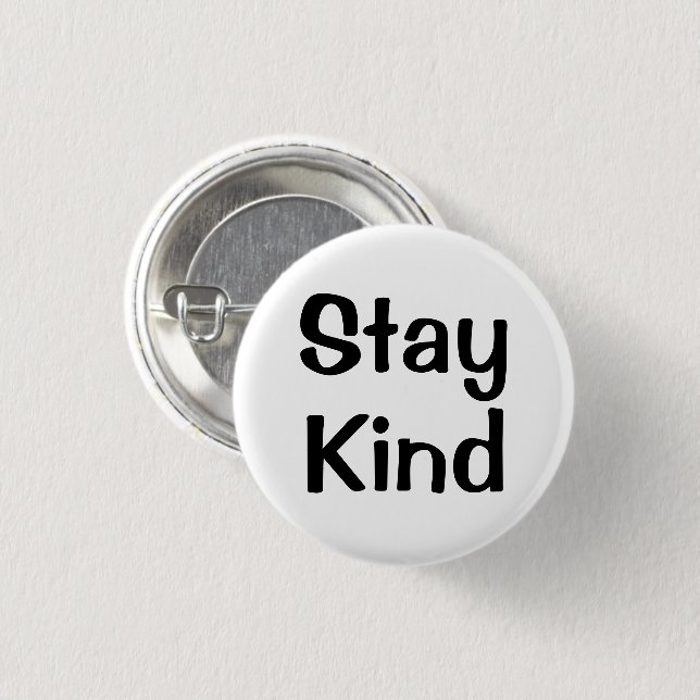 Stay Kind | Inspirational Pin Knapp (Framsida & baksida)