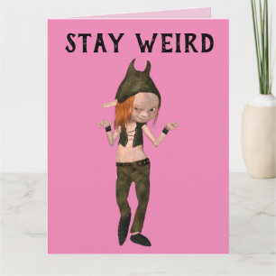 STAY KONSTIG GIRLS FRIENDS ELF GOTH FÖDELSEDAGSKOR KORT