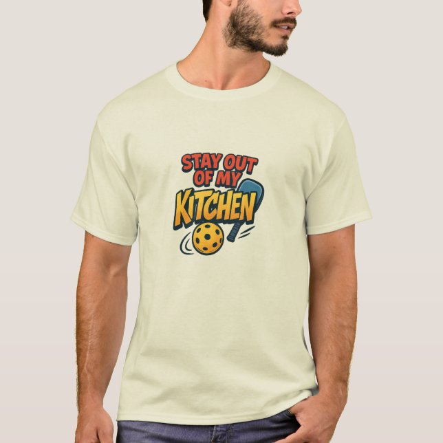 Stay Out of My Kitchen Premium T Shirt (Framsida)