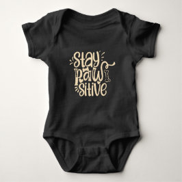 Stay Pawsitive Baby Bodysuit – Cute Puppy-Themed T Shirt