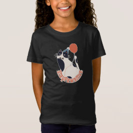Stay Pawsitive Kids Fine Jersey Tuxedo Cat Birthda T Shirt
