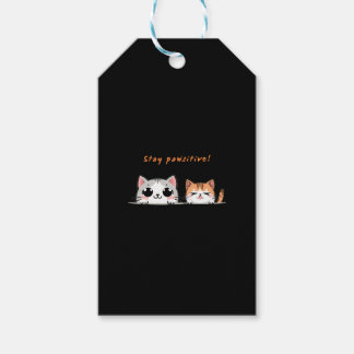 Stay pawsitive presentetikett