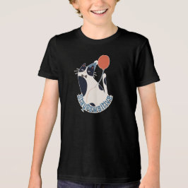 Stay Pawsitive Youth Tri-blend Tuxedo Cat Birthday T Shirt