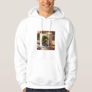 Stay Perky-kollektion: T-shirt med kaffeskördepupp Hoodie